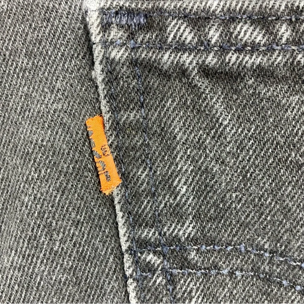 LEVI’S 550 Orange Tab VINTAGE Men’s Jeans Black 100% Cotton Size 38 x 34